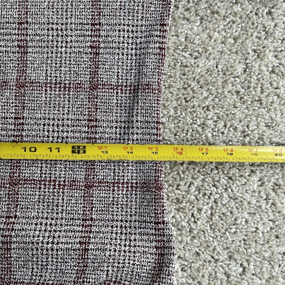 Ann Taylor Dress Womens XXS Gray Plaid Long Sleeve Tweed Shift Short Office